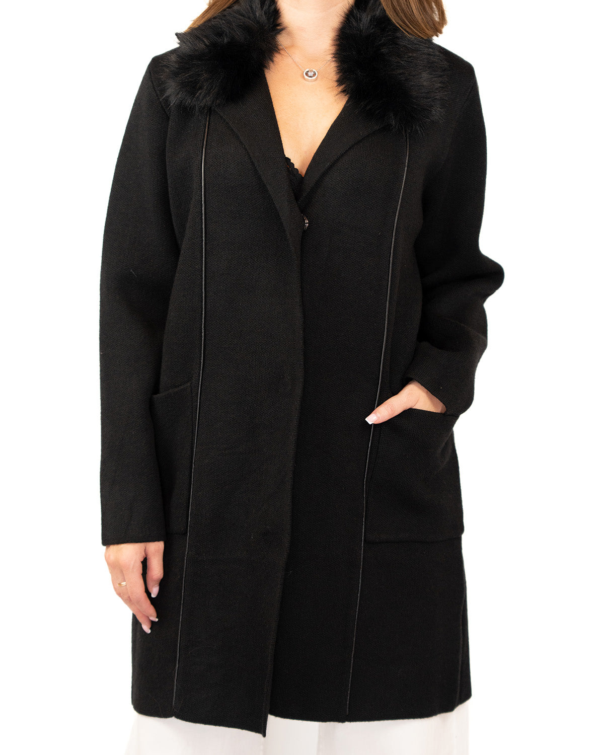 Cardigan With Fur