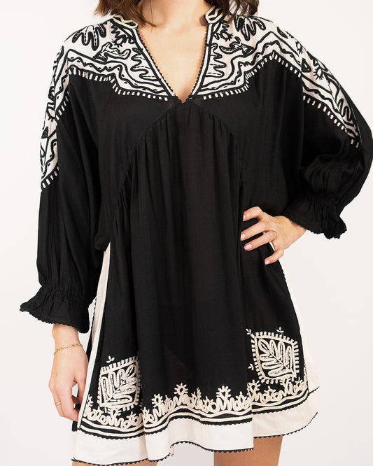 Boho Embroidered Tunic