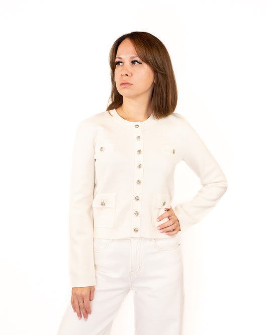 Cardigan With Golden Buttons
