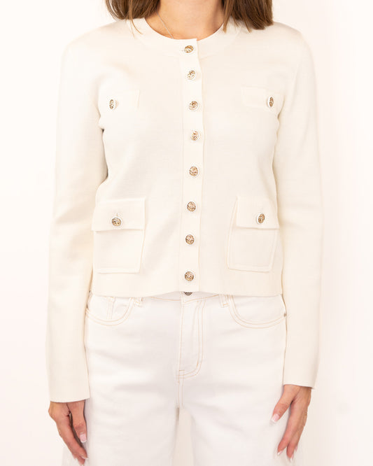 Cardigan With Golden Buttons