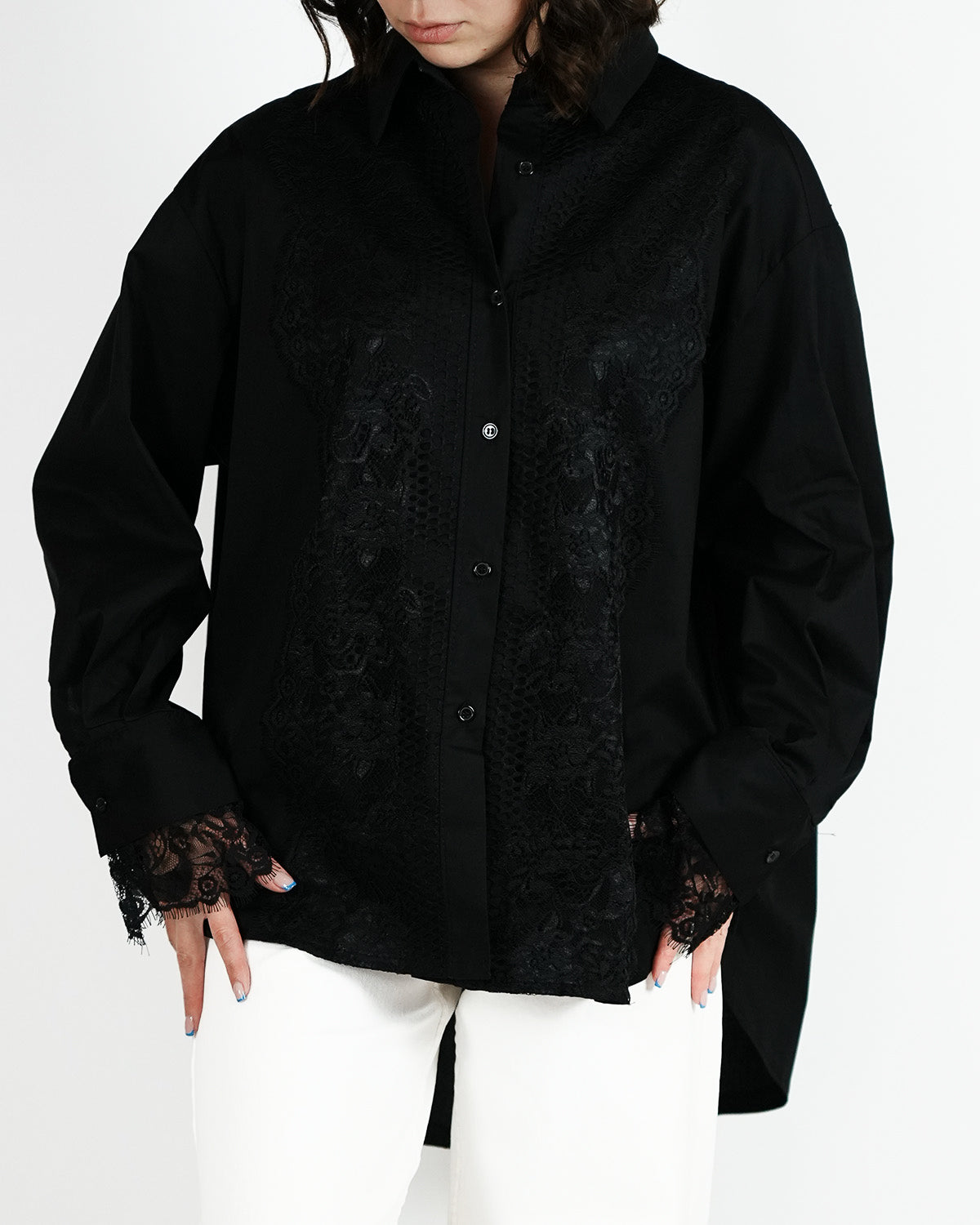 Lace Panel Shirt